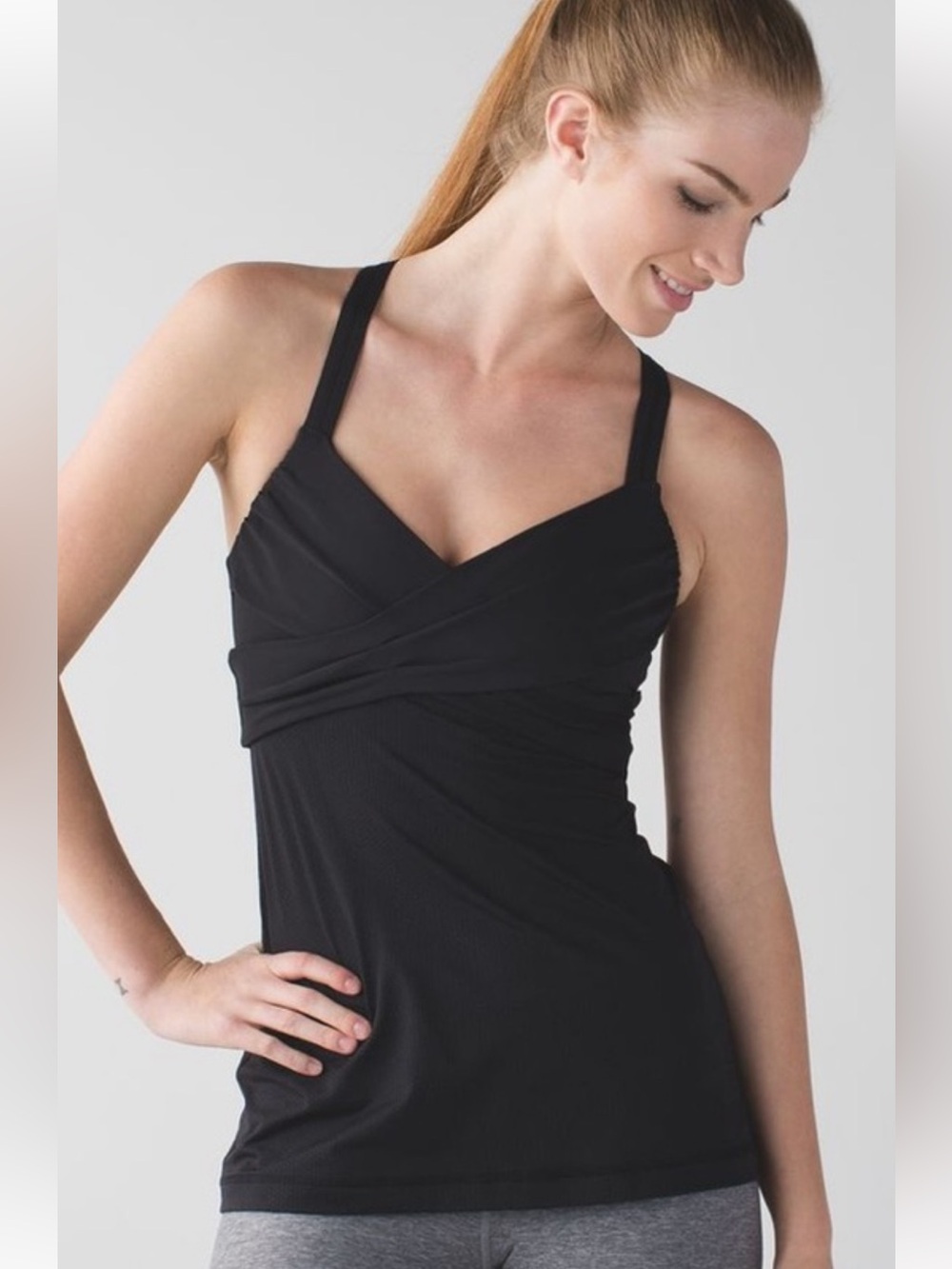 Lululemon Black Strappy Tank Top